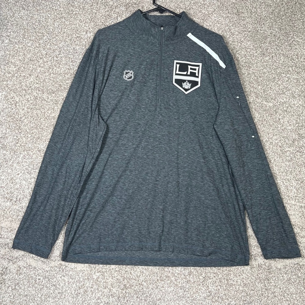 NHL Los Angeles Kings Fanatics Authentic Pro Quarter Zip Pullover XL Hockey